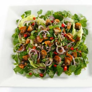 gỏi thái sò huyết